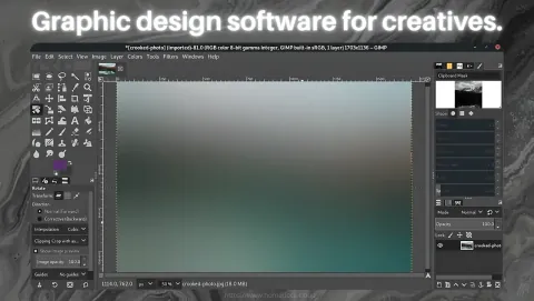 GIMP Screenshot - Graphic design software for creators.