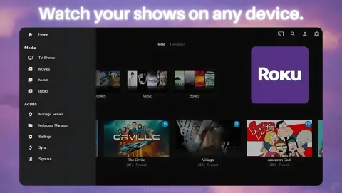 Jellyfin Screenshot - Watch your shows on any device.