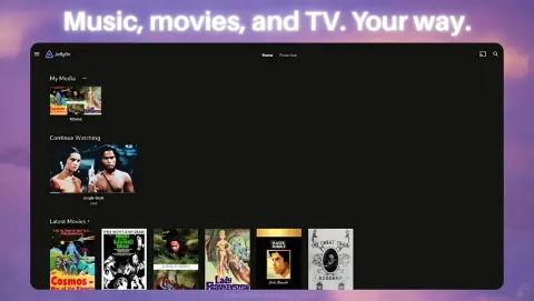Jellyfin Screenshot - Music, movies and TV. Your way.