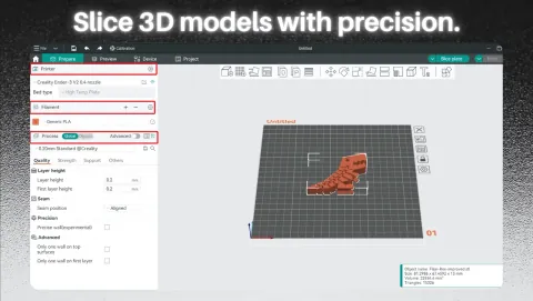 OrcaSlicer Screenshot - Slice 3D models with precision.