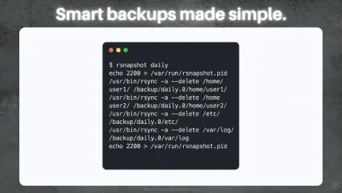 rsnapshot Screenshot - Smart backups made simple.