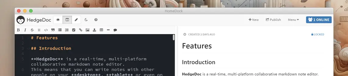 HedgeDoc App Store Banner 2