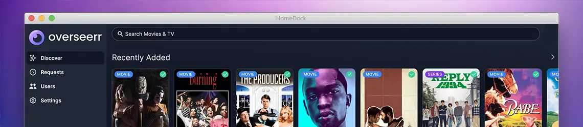 Overseerr App Store Banner 2