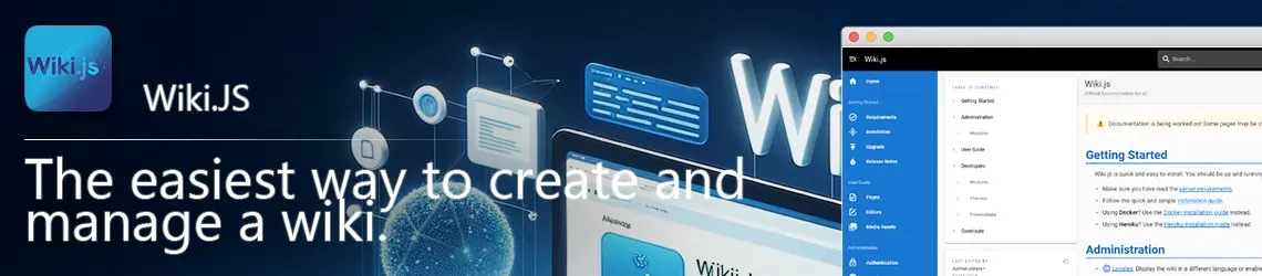 Wiki.js App Store Banner 1